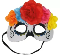 Maschera Catrina con Fiori