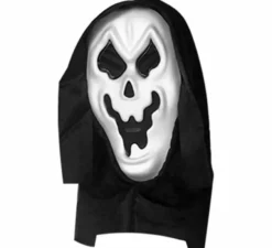 Maschera con cappuccio da fantasma assassino con occhi a rete