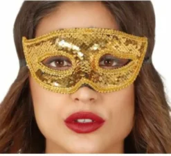 Maschera con paillettes in vari colori