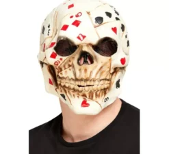 maschera cranio con poker face lattice