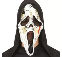Maschera da Assassino con cappuccio in lattice