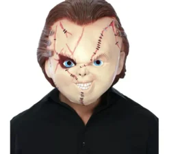 Maschera da bambola diabolica per adulti
