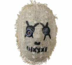 Maschera da bambola di pezza marrone