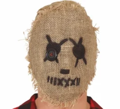 Maschera da bambola di pezza marrone