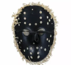 Maschera da bambola di pezza marrone