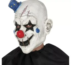 Maschera da Clown con cappuccio in lattice