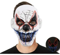 Maschera da clown con luce
