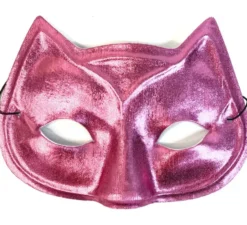 Maschera da gatto metallizzata in vari colori