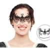 Maschera da ragno in pizzo nero