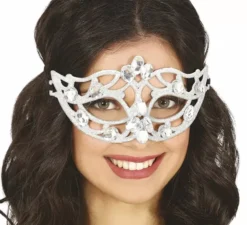 Maschera d'argento con glitter