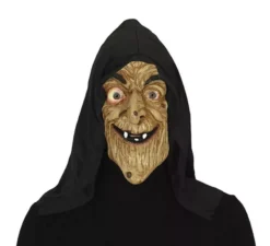 Maschera da strega con cappuccio in pvc