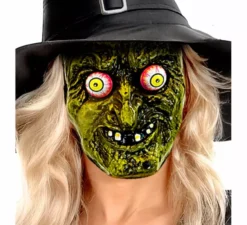 Maschera da strega con occhi finti