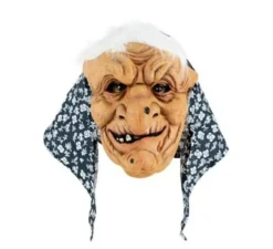 Maschera da strega in lattice per capelli bianchi