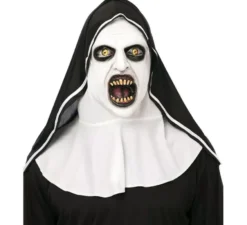 Maschera da suora demoniaca bianca per adulti