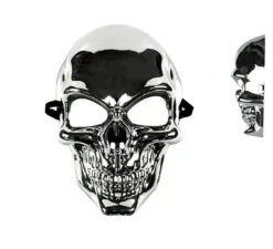 Maschera da teschio effetto metallo