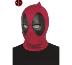 Maschera Deadpool rossa e nera deluxe per adulti