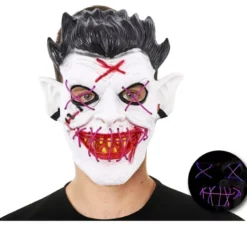 Maschera del diavolo con tubo luminoso