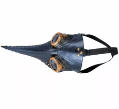 Maschera della peste con lungo becco in lattice