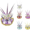 Maschera di Carnevale farfalla multicolor colori assortiti
