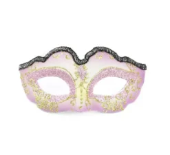 Maschera di Carnevale lilla e oro