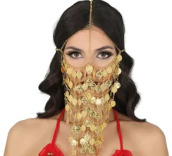 Maschera di moneta di metallo