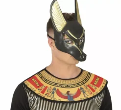 Maschera egiziana Anubis in PVC per adulti