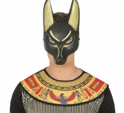 Maschera egiziana Anubis in PVC per adulti