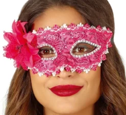 Maschera fiore fucsia
