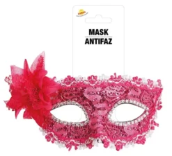 Maschera fiore fucsia