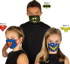 maschera igienica Dc Comics per bambini Justice League