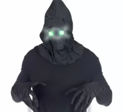 Maschera invisibile con cappuccio e occhi luminosi in vari colori
