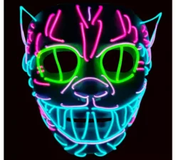 Maschera LED Neon Gatto