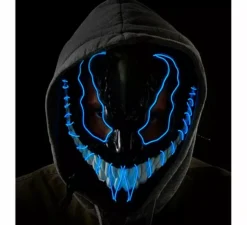 Maschera mostro con LED blu