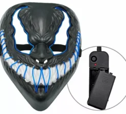 Maschera mostro con LED blu