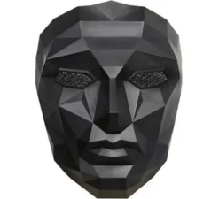 Maschera nera del cattivo di Squid Game