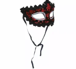 Maschera nera e rossa