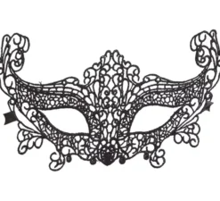 Maschera nera ricamata gotica