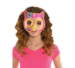 Maschera occhi di gufo con paillettes