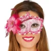 Maschera per gli occhi con fiore rosa
