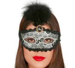 Maschera per gli occhi con penna d'argento