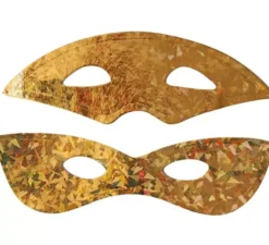 Maschera per gli occhi d'oro in modelli assortiti