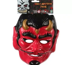 Maschera per halloween in 3 modelli assortiti 21x19 cm
