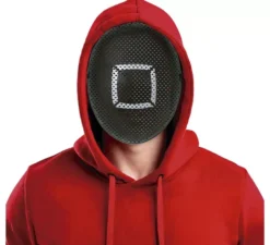 Maschera quadrata del calamaro del gioco del calamaro in PVC