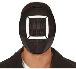Maschera quadrata del calamaro del gioco del calamaro in PVC