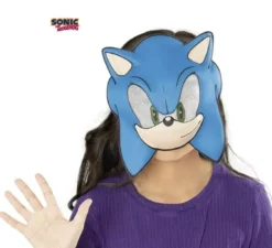 Maschera Sonic blu per bambini
