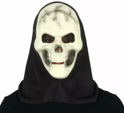 Maschera Teschio con Cappuccio in Pvc