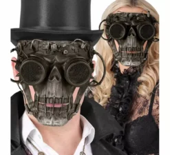 Maschera teschio steampunk