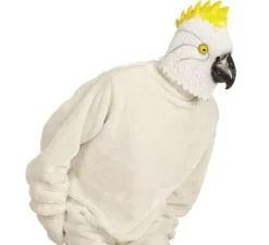 Maschera testa di cacatua