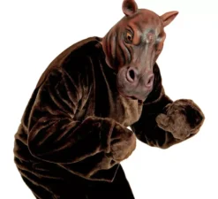 Maschera testa di ippopotamo