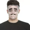 Maschera trasparente uomo con i baffi